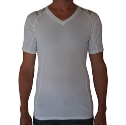 Herr  Hållnings T-shirt med ärm - vit L