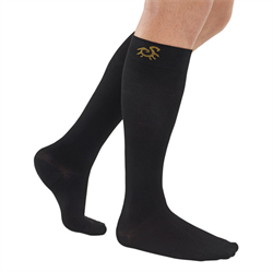 Bambu knästrumpor med normal kompression för Damer och Herrar - Svart från Solidea